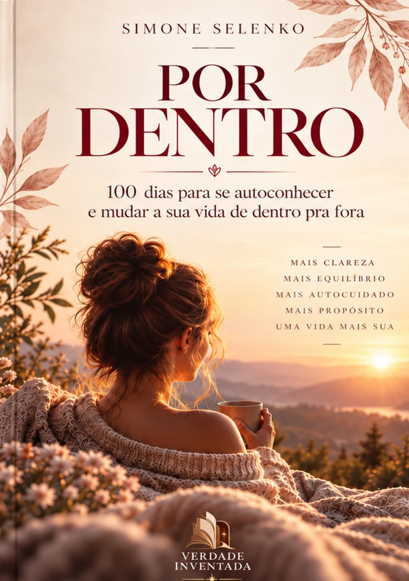 Capa da edição final do POR DENTRO com o nome de Simone Selenko e identidade Verdade Inventada